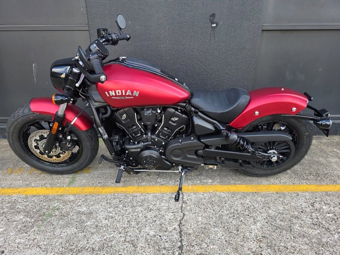 2025 Indian SCOUT BOBBER LIMITED SUNSET RED SMOKE