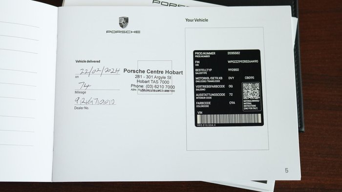 2024 Porsche 911 GT3 RS 992 MY24 White