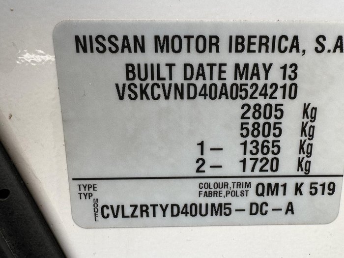 2013 Nissan Navara ST