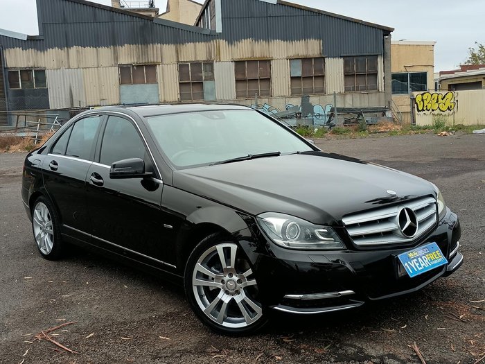 2012 Mercedes-Benz C-Class C250 BlueEFFICIENCY Avantgarde W204 MY12 Black