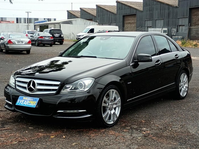 2012 Mercedes-Benz C-Class C250 BlueEFFICIENCY Avantgarde W204 MY12 Black