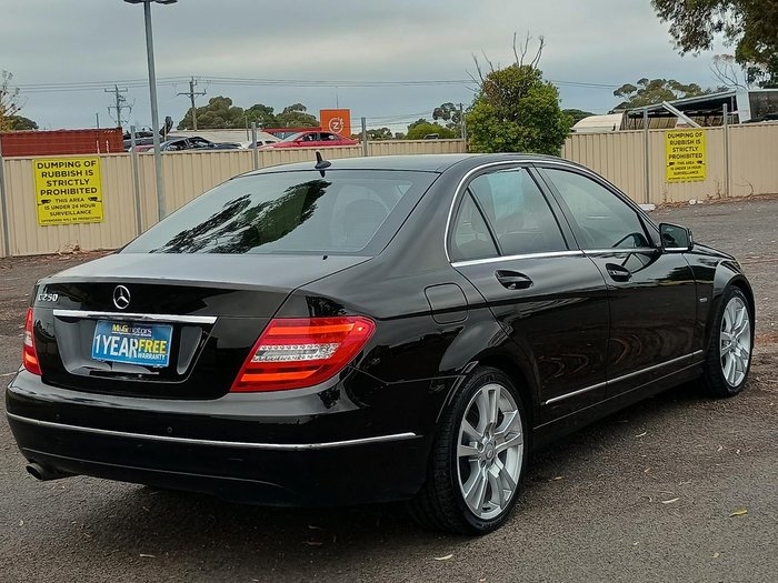 2012 Mercedes-Benz C-Class C250 BlueEFFICIENCY Avantgarde W204 MY12 Black