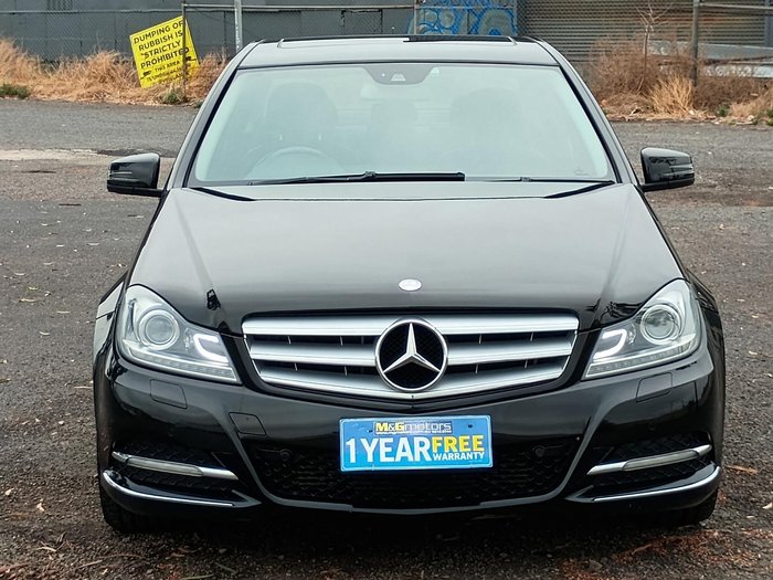 2012 Mercedes-Benz C-Class C250 BlueEFFICIENCY Avantgarde W204 MY12 Black