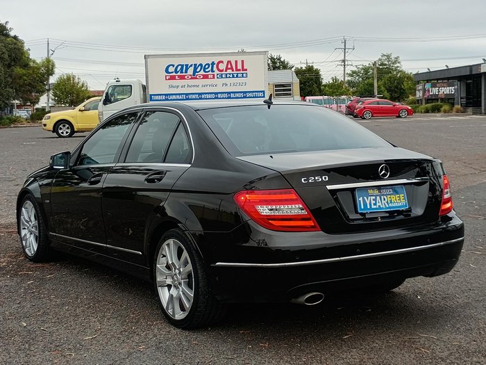 2012 Mercedes-Benz C-Class C250 BlueEFFICIENCY Avantgarde W204 MY12 Black