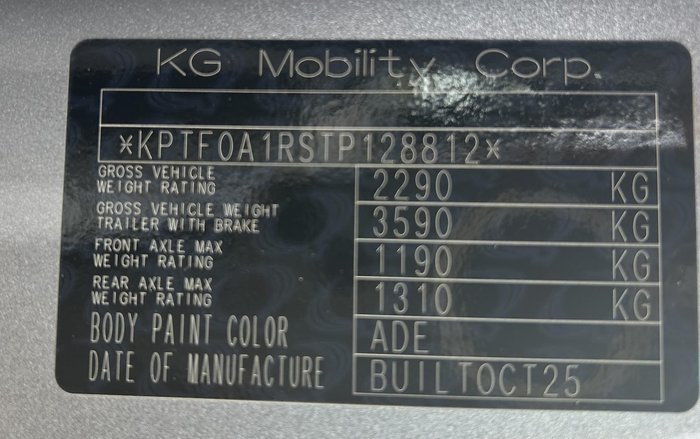 2026 KGM Actyon Hybrid K60