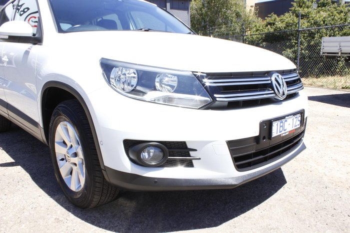 2014 Volkswagen Tiguan 132TSI Pacific 5N MY14 Four Wheel Drive Pure White