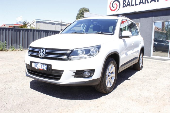 2014 Volkswagen Tiguan 132TSI Pacific 5N MY14 Four Wheel Drive Pure White
