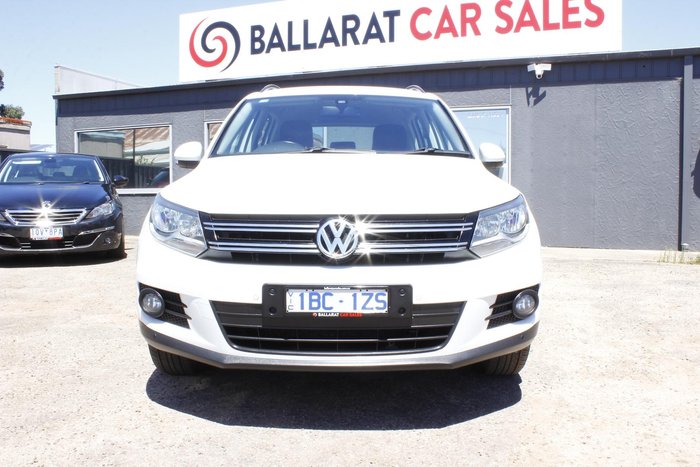 2014 Volkswagen Tiguan 132TSI Pacific 5N MY14 Four Wheel Drive Pure White