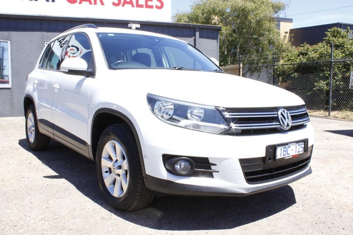 2014 Volkswagen Tiguan 132TSI Pacific 5N MY14 Four Wheel Drive Pure White
