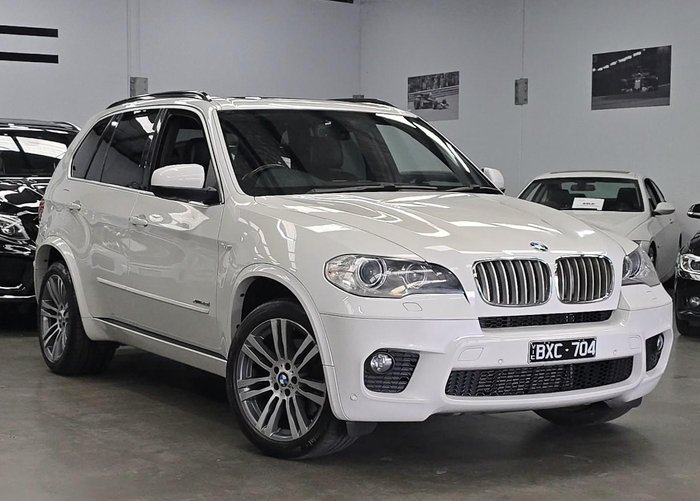 2013 BMW X5 xDrive40d Sport E70 MY13 4X4 Constant Alpine White