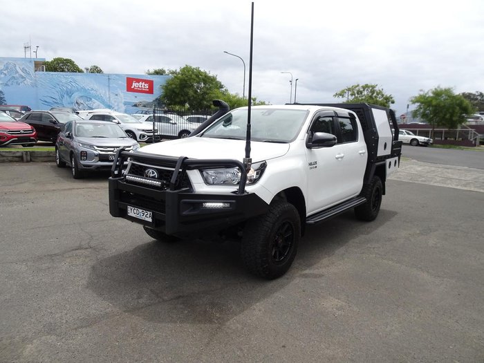 2024 Toyota Hilux SR 48V GUN126R 4X4 Dual Range Glacier White