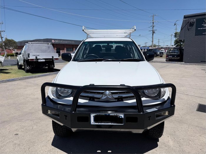 2015 Mitsubishi Triton GLX MN MY15 4X4 Dual Range White