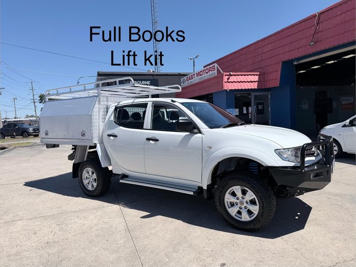 2015 Mitsubishi Triton GLX MN MY15 4X4 Dual Range White