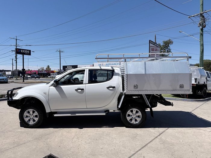 2015 Mitsubishi Triton GLX MN MY15 4X4 Dual Range White