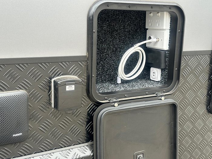 2026 JB Caravans 19'6 Dirt Road Xtreme Front Door