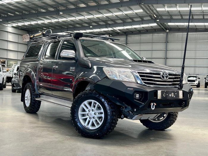 2013 Toyota Hilux SR5 KUN26R MY12 4X4 Charcoal Grey