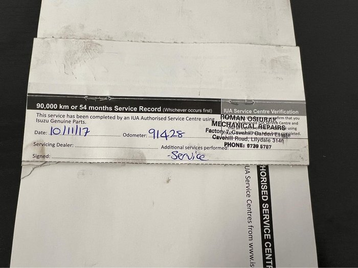 2013 Isuzu D-MAX SX MY12 4X4 Dual Range Splash White