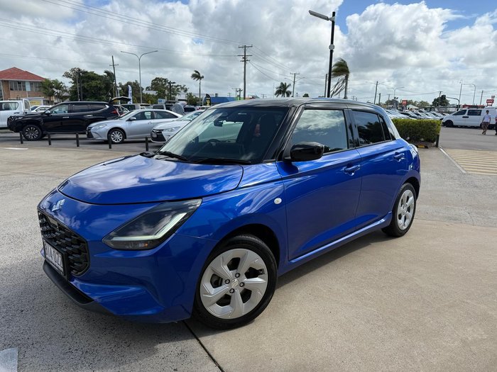 2024 Suzuki Swift Hybrid Plus UZ Frontier Blue Pearl with Black Roof