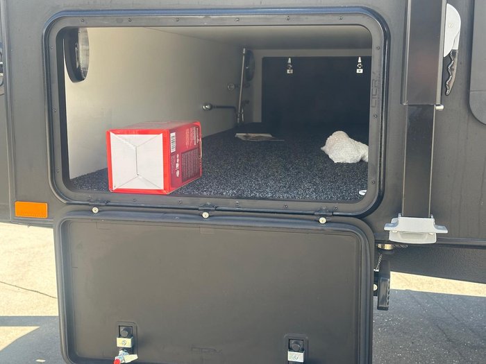 2026 JB Caravans Gator X 18'6 Tandem Axle Rear Door