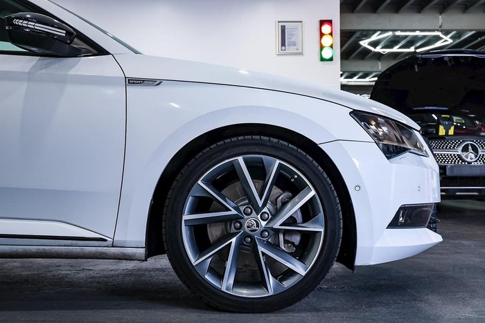 2018 SKODA Superb 206TSI SportLine NP MY18.5 4X4 Constant Moon White