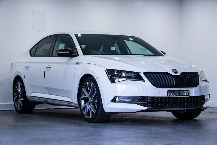 2018 SKODA Superb 206TSI SportLine NP MY18.5 4X4 Constant Moon White