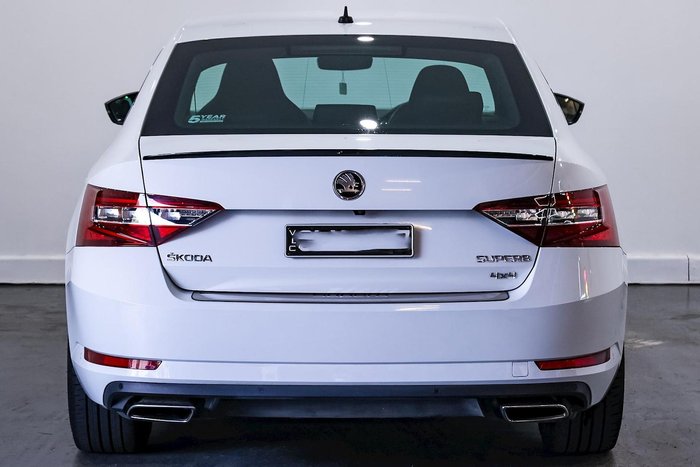 2018 SKODA Superb 206TSI SportLine NP MY18.5 4X4 Constant Moon White