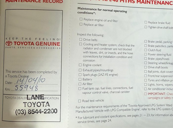 2003 Toyota Camry Ateva ACV36R Titan Silver