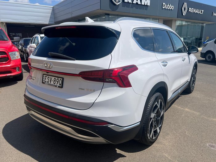 2022 Hyundai Santa Fe Elite TM.V4 MY22 4X4 On Demand Glacier White