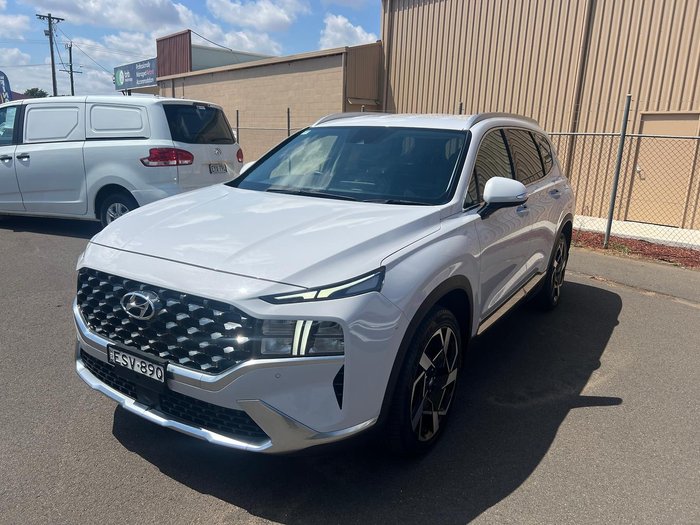 2022 Hyundai Santa Fe Elite TM.V4 MY22 4X4 On Demand Glacier White