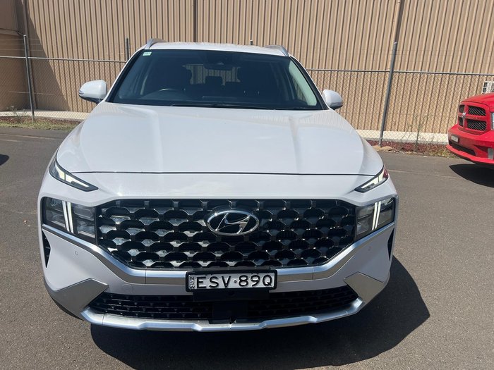 2022 Hyundai Santa Fe Elite TM.V4 MY22 4X4 On Demand Glacier White