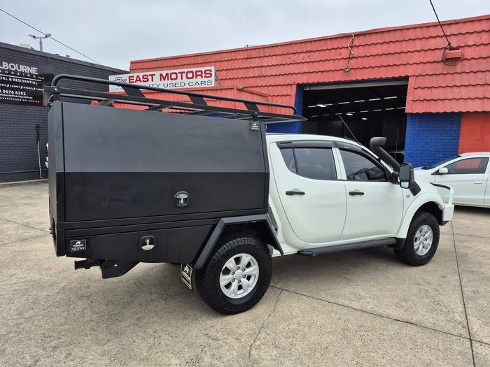 2015 Mitsubishi Triton GLX MN MY15 4X4 Dual Range White