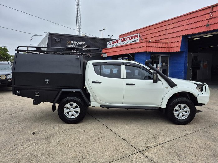 2015 Mitsubishi Triton GLX MN MY15 4X4 Dual Range White