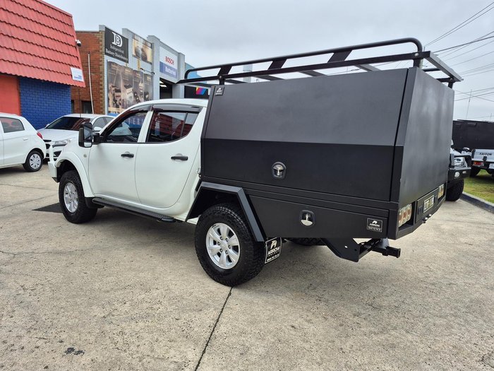 2015 Mitsubishi Triton GLX MN MY15 4X4 Dual Range White