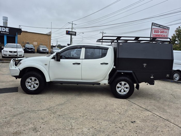 2015 Mitsubishi Triton GLX MN MY15 4X4 Dual Range White