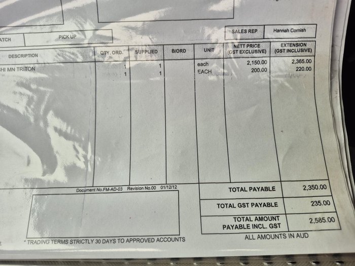 2015 Mitsubishi Triton GLX MN MY15 4X4 Dual Range White