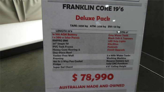2026 Franklin Core Deluxe 196