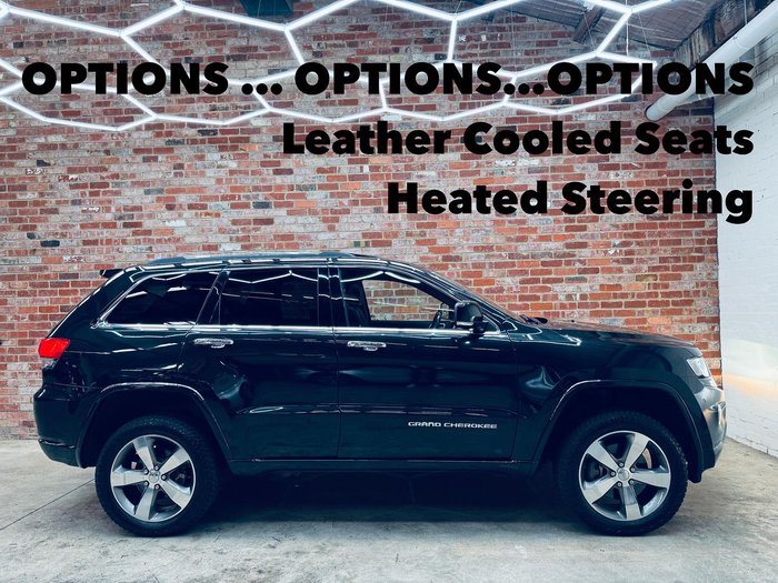 2015 Jeep Grand Cherokee Overland WK MY15 4X4 Dual Range Brilliant Black