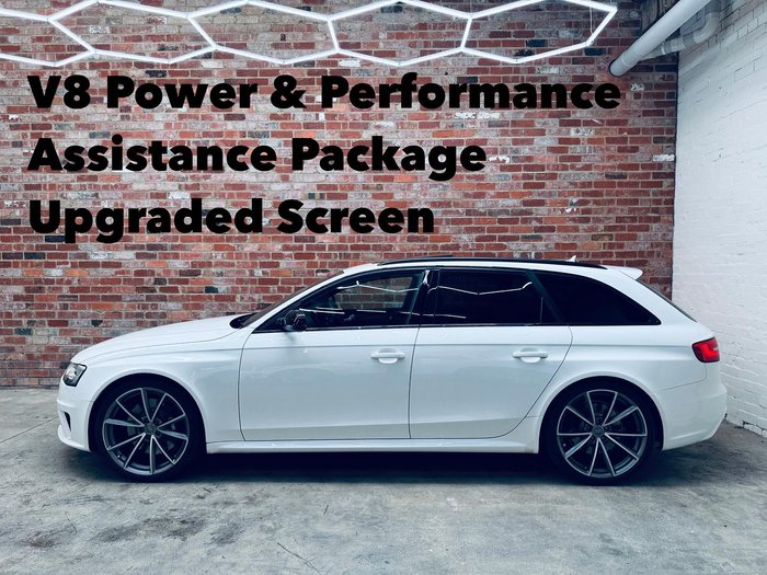 2014 Audi RS4 B8 MY14 Four Wheel Drive Ibis White