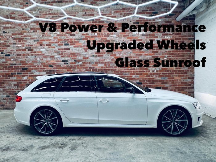 2014 Audi RS4 B8 MY14 Four Wheel Drive Ibis White