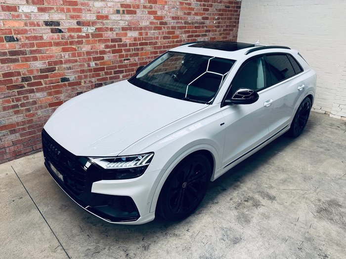2021 Audi Q8 50 TDI S line F1 MY22 Four Wheel Drive Glacier White