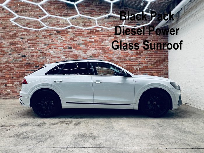 2021 Audi Q8 50 TDI S line F1 MY22 Four Wheel Drive Glacier White