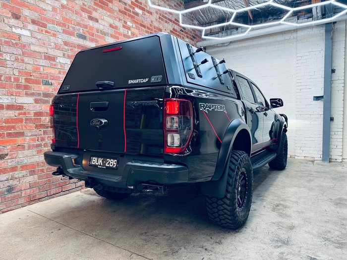 2021 Ford Ranger Raptor PX MkIII MY21.25 4X4 Dual Range Shadow Black