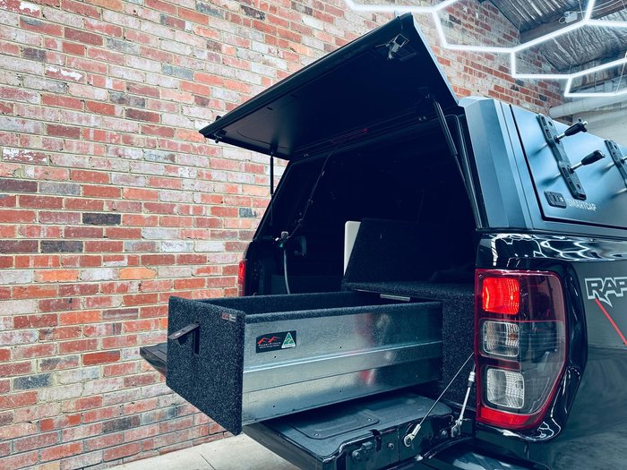 2021 Ford Ranger Raptor PX MkIII MY21.25 4X4 Dual Range Shadow Black