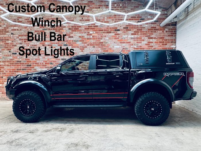2021 Ford Ranger Raptor PX MkIII MY21.25 4X4 Dual Range Shadow Black