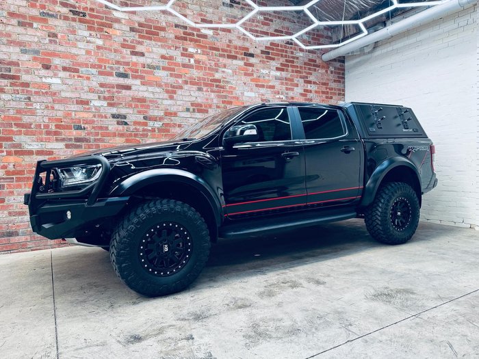 2021 Ford Ranger Raptor PX MkIII MY21.25 4X4 Dual Range Shadow Black