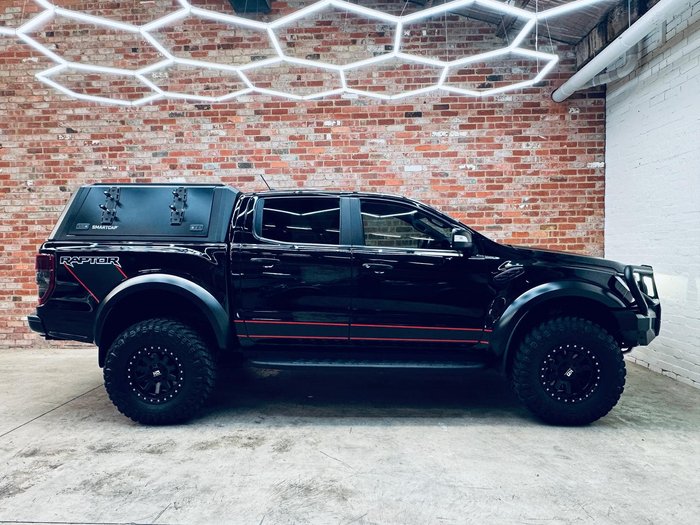 2021 Ford Ranger Raptor PX MkIII MY21.25 4X4 Dual Range Shadow Black