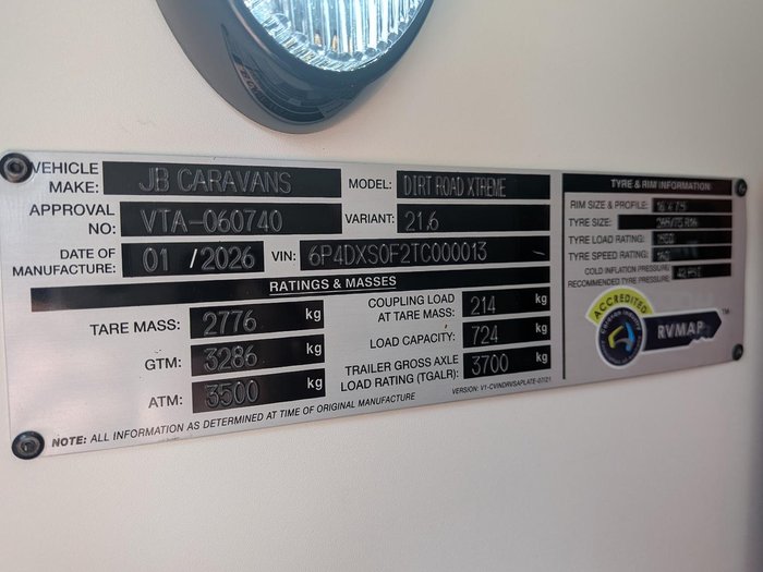 2026 JB Caravans Dirt Road Xtreme (21'6)