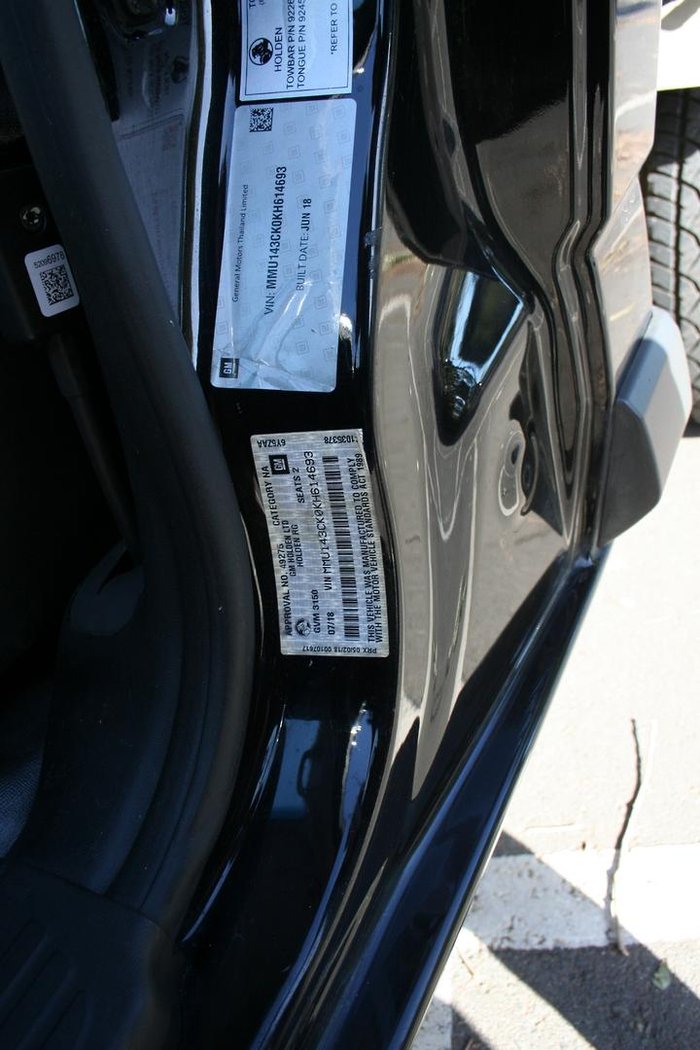 2018 Holden Colorado LS RG MY19 4x2 Mineral Black