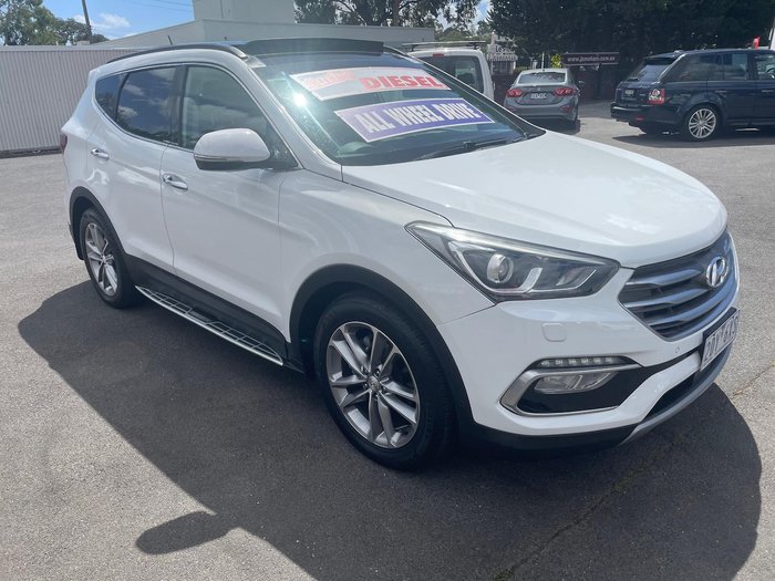 2016 Hyundai Santa Fe Highlander DM3 Series II MY16 4X4 On Demand Creamy White