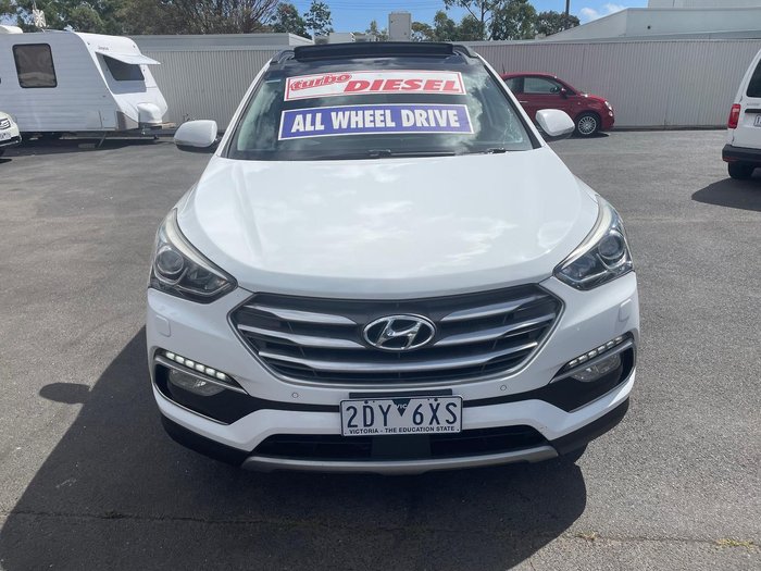 2016 Hyundai Santa Fe Highlander DM3 Series II MY16 4X4 On Demand Creamy White